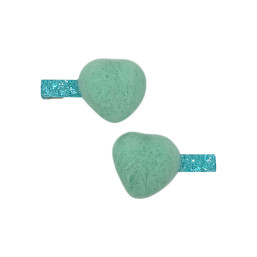 Big Heart Glitter Bars - Turquoise